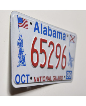 Amerikai rendszám Alabama National Guard 65296