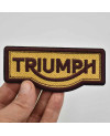 Motoros folt Triumph Brown 11 cm x 5 cm