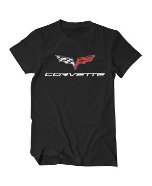 Férfi póló Chevrolet Corvette C6 logo