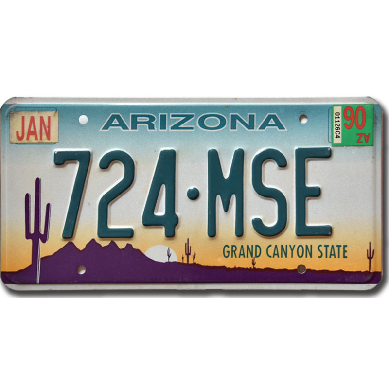 Amerikai rendszám Arizona Grand Canyon 724-MSE