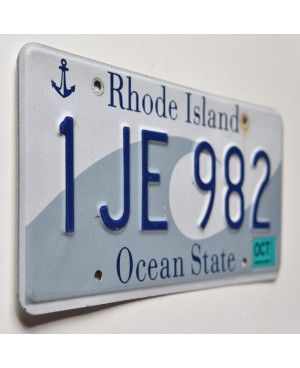 Amerikai rendszám Rhode Island Ocean State 1JE 982
