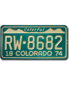 Amerikai rendszám Colorado 1974 Colorful RW-8682