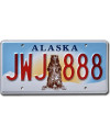 Amerikai rendszám Alaska Grizzly Bear JWJ 888