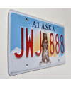 Amerikai rendszám Alaska Grizzly Bear JWJ 888