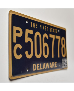 Amerikai rendszám Delaware The First State Blue PC506778