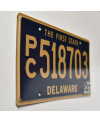 Amerikai rendszám Delaware The First State Blue PC518703