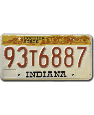Amerikai rendszám Indiana Hoosier State 1983