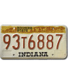 Amerikai rendszám Indiana Hoosier State 1983