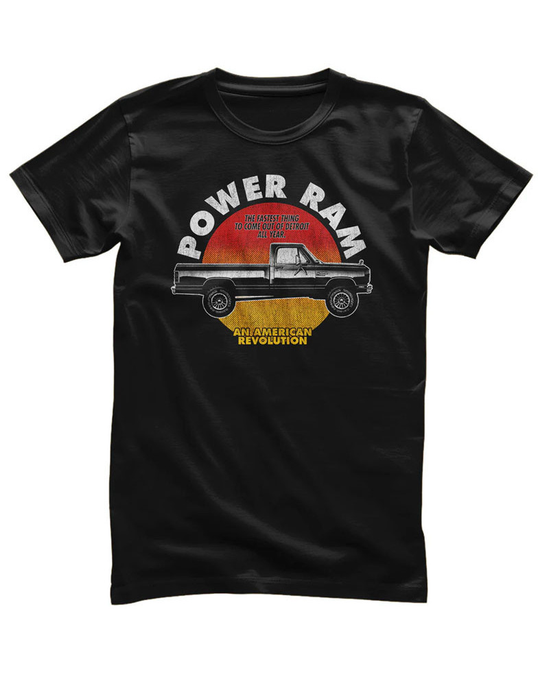 Férfi póló Power RAM retro