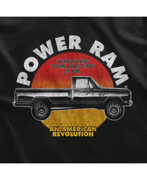Férfi póló Power RAM retro