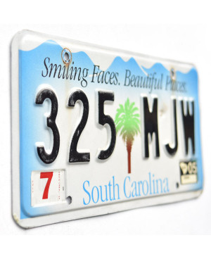 Amerikai rendszám South Carolina Smiling Faces 325 MJW