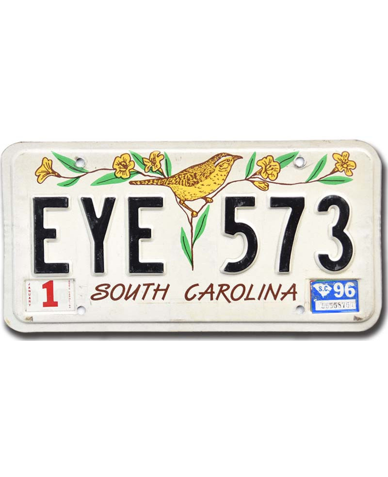 Amerikai rendszám South Carolina Bird EYE 573