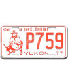 Kanadai rendszám Yukon 1977 Home Of The Klondike P759