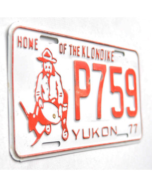Kanadai rendszám Yukon 1977 Home Of The Klondike P759