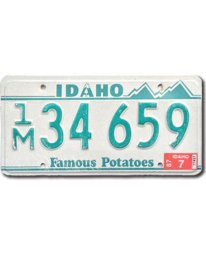 Amerikai rendszám Idaho Green Mountains 1M34 659