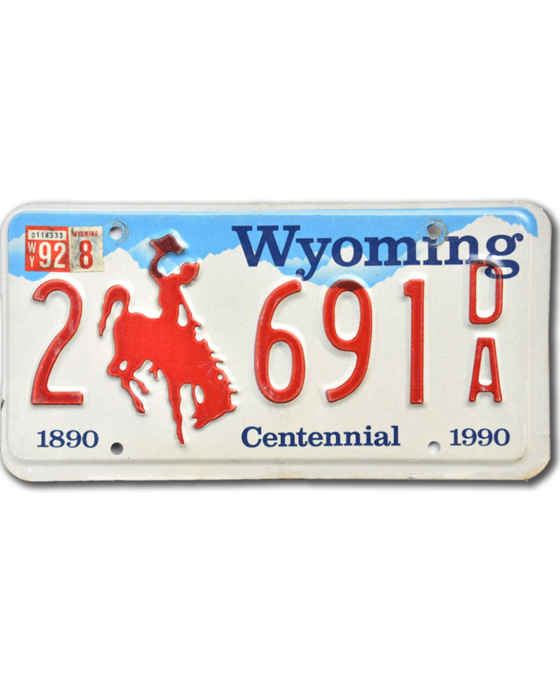 Amerikai rendszám Wyoming Centennial 2 6910A