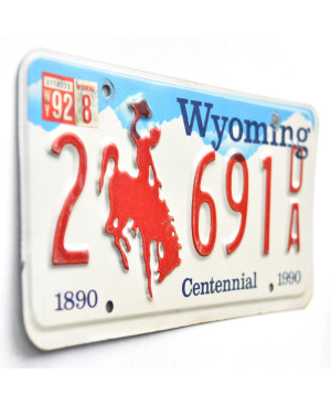 Amerikai rendszám Wyoming Centennial 2 6910A