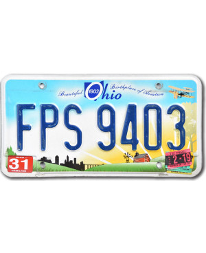 Amerikai rendszám Ohio Beautiful  FPS 9403