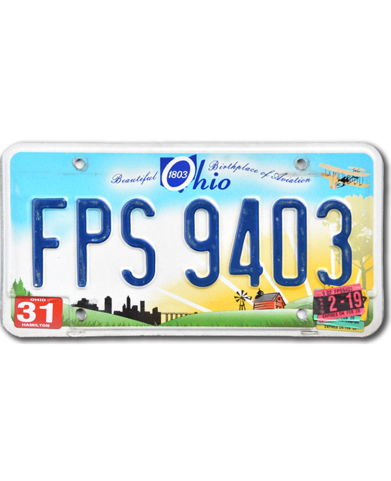 Amerikai rendszám Ohio Beautiful  FPS 9403
