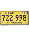 Amerikai rendszám Maine 1973 Vacationland 722-998