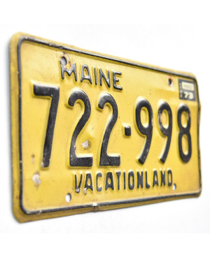 Amerikai rendszám Maine 1973 Vacationland 722-998