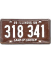 Amerikai rendszám Illinois 1959 Brown 318 341