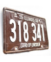 Amerikai rendszám Illinois 1959 Brown 318 341