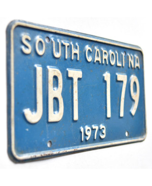 Amerikai rendszám South Carolina 1973 Blue JBT 179