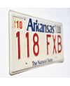 Amerikai rendszám Arkansas Natural White