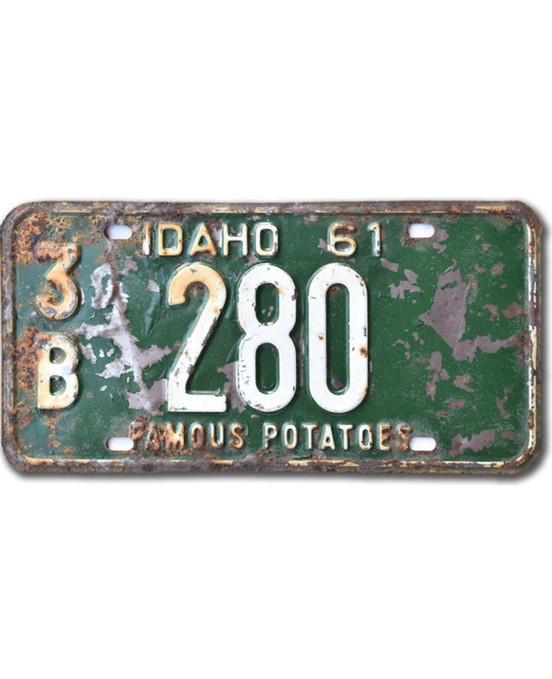 Amerikai rendszám Idaho 1961 Famous Potatoes Green 3B 280