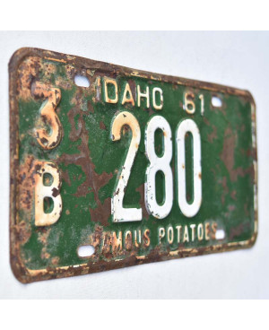 Amerikai rendszám Idaho 1961 Famous Potatoes Green 3B 280