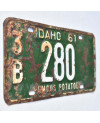 Amerikai rendszám Idaho 1961 Famous Potatoes Green 3B 280