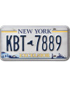 Amerikai rendszám New York Excelsior KBT 7889