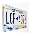 Amerikai rendszám New York Excelsior LCF 4372