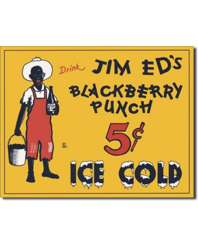 Fém tábla Jim Eds Blackberry Punch 40 cm x 32 cm