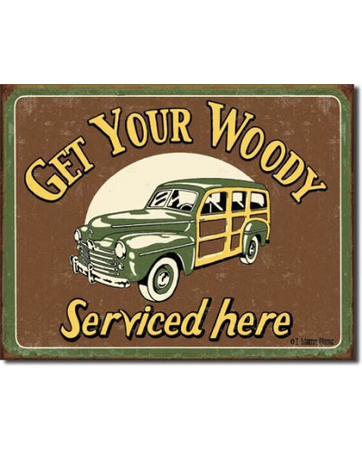 Fém tábla Moore - Woody Service 40 cm x 32 cm
