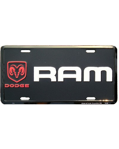 Amerikai rendszám Dodge RAM