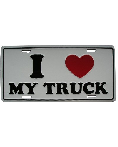 Amerikai rendszám I love My Truck