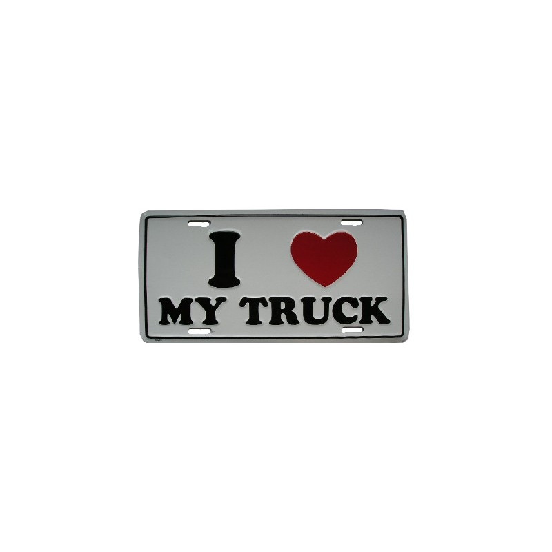Amerikai rendszám I love My Truck