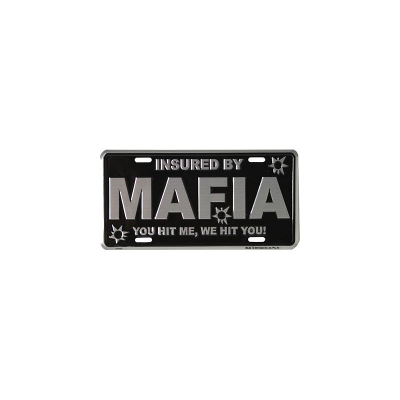 Amerikai rendszám Mafia insured