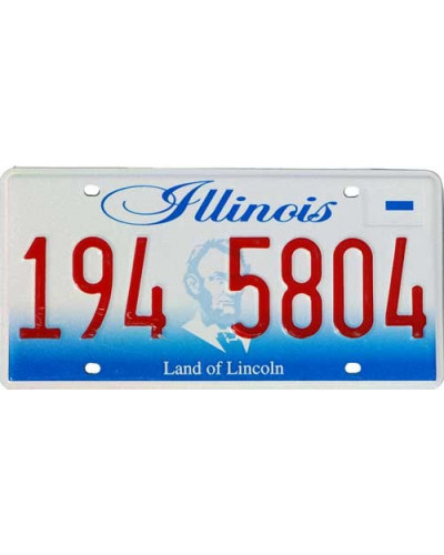 Amerikai rendszám Illinois Lincoln new