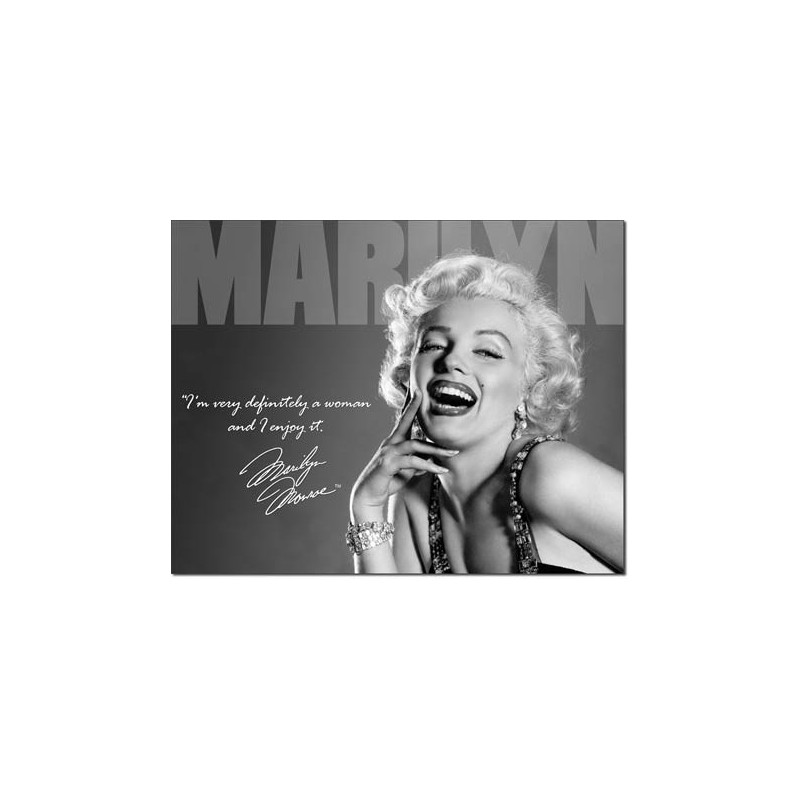 Fém tábla Marilyn - Definately 40 cm x 32 cm