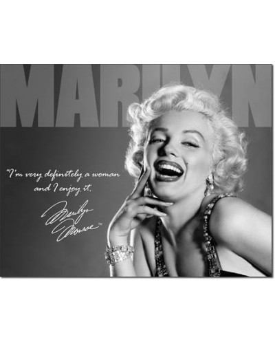 Fém tábla Marilyn - Definately 40 cm x 32 cm