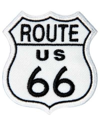 Motoros rátét Route 66 kicsi 5 cm x 5 cm