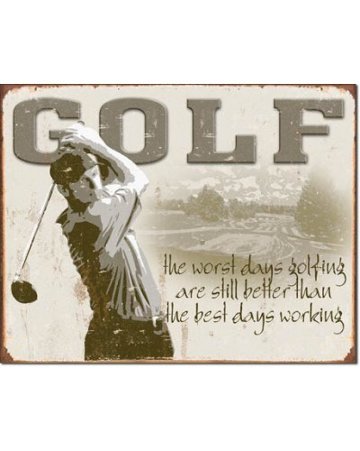 Fém tábla Golf Best Days 40 cm x 32 cm