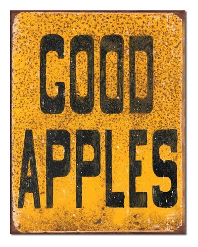 Fém tábla Good Apples  40 cm x 32 cm