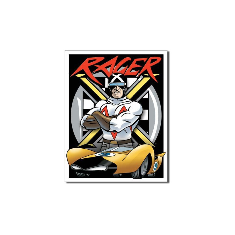 Fém tábla Speed Racer - Racer X 32 cm x 40 cm