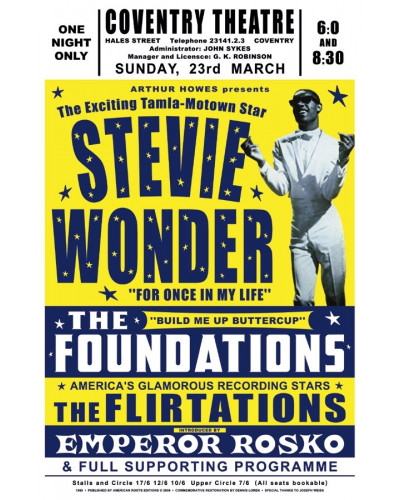 Koncertplakát Stevie Wonder, UK, 1969