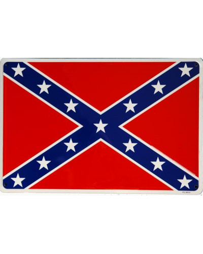 Fém tábla Confederate Flag 45 cm x 3 0cm