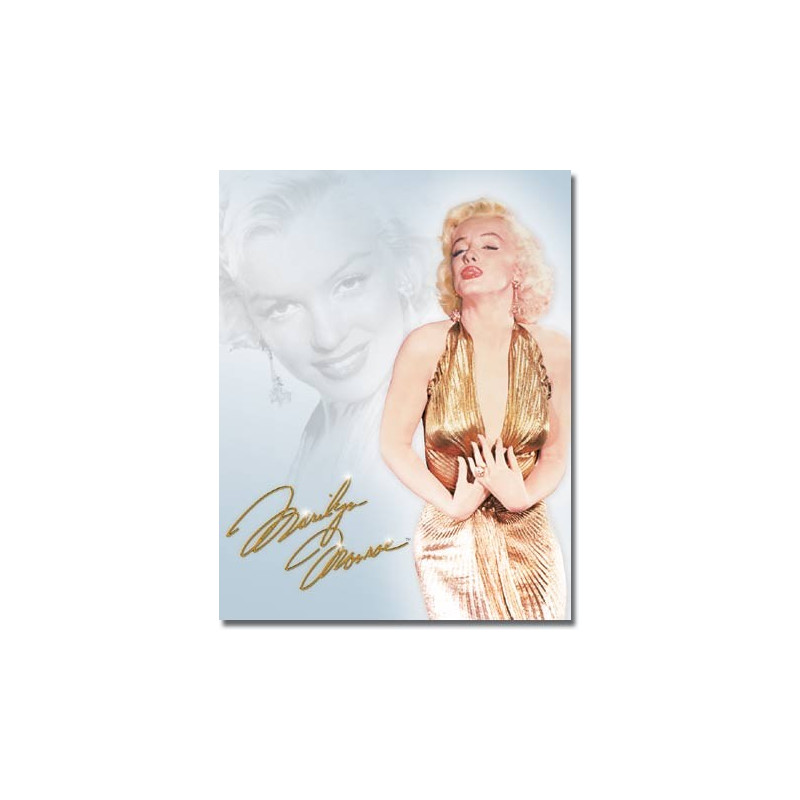 Fém tábla Monroe - Gold Dress 40 cm x 32 cm